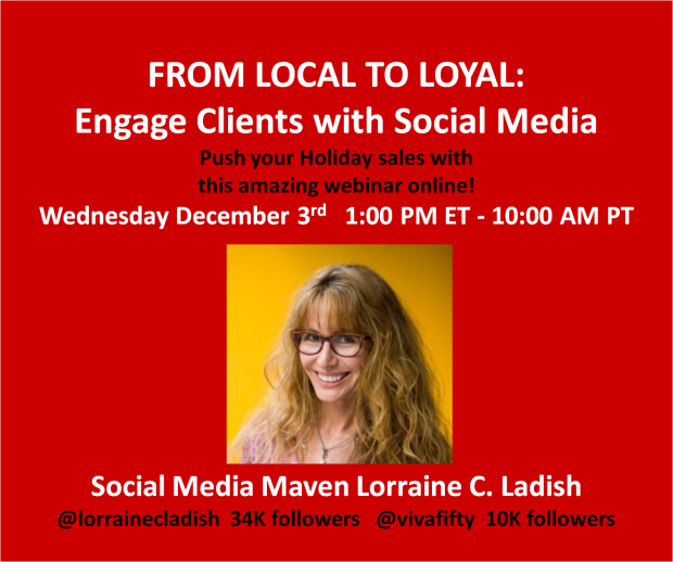 Engage with social media Lorraine C Ladish